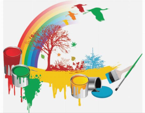 Разрисовать стены в детской, какими красками?