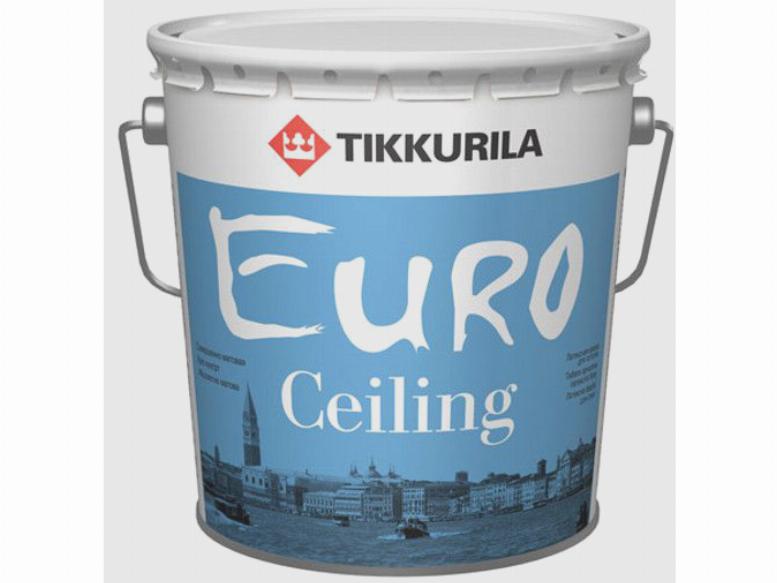 Краска для потолков Tikkurila Euro Ceiling